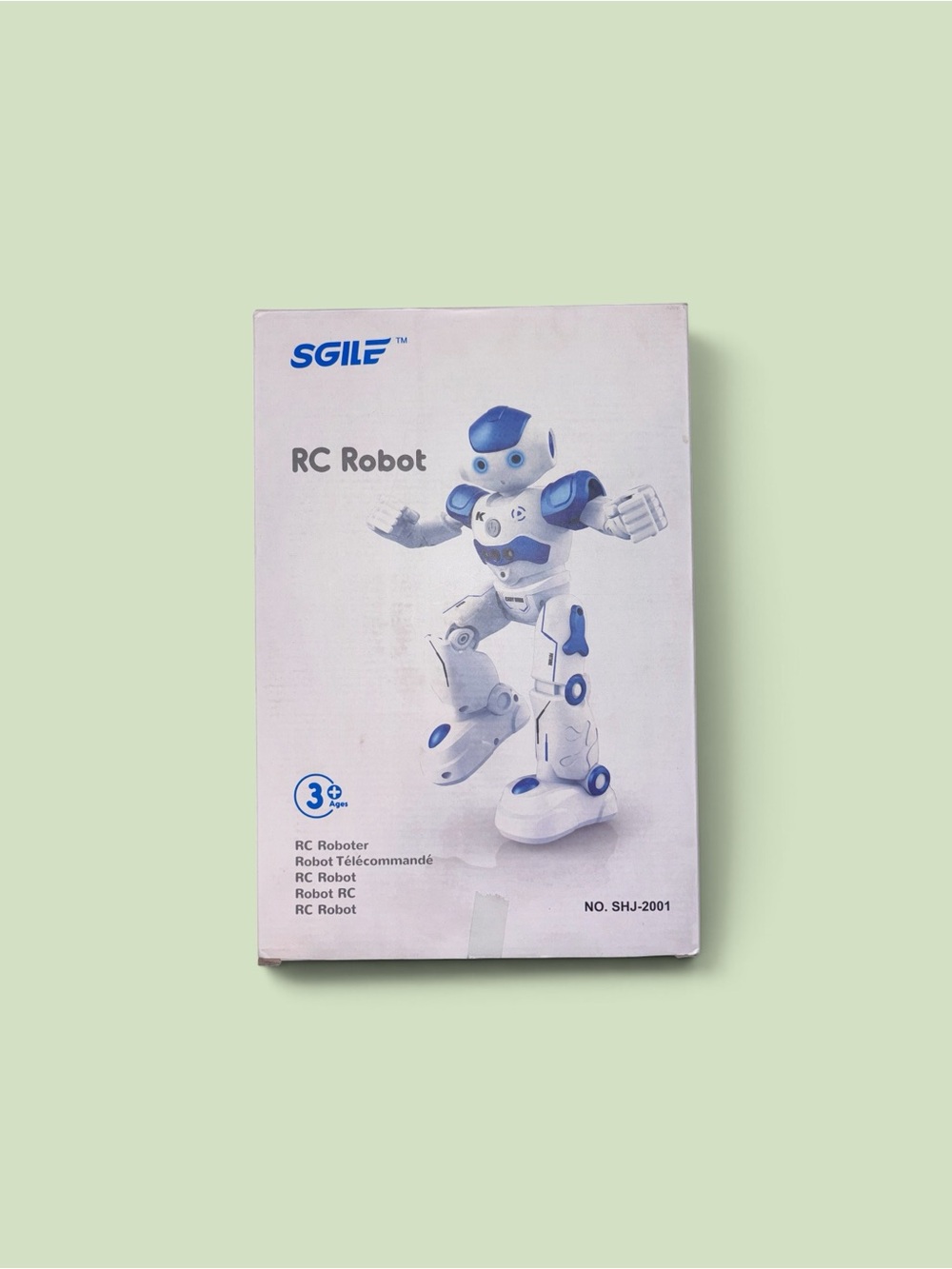 RC Robot Toy - White and Blue Remote Control Robot
